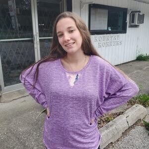 Women's Muk Luk Feather Cozy Comfy XL Heather Purple